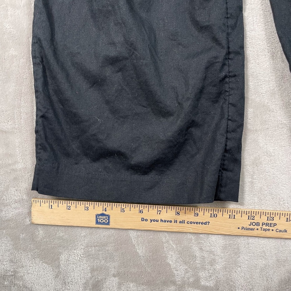Banana Republic Factory Women's Pants Linen Blend Wide Leg Minimalist 4 Black - Picture 7 of 8